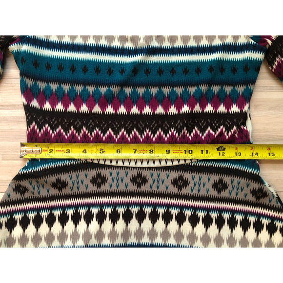 Pink Owl, Cinched Waist Dress, Tribal Aztec, Women's Size Medium - Picture 5 of 6